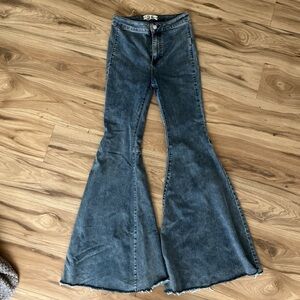 We The Free Dark Blue Flare Jeans
